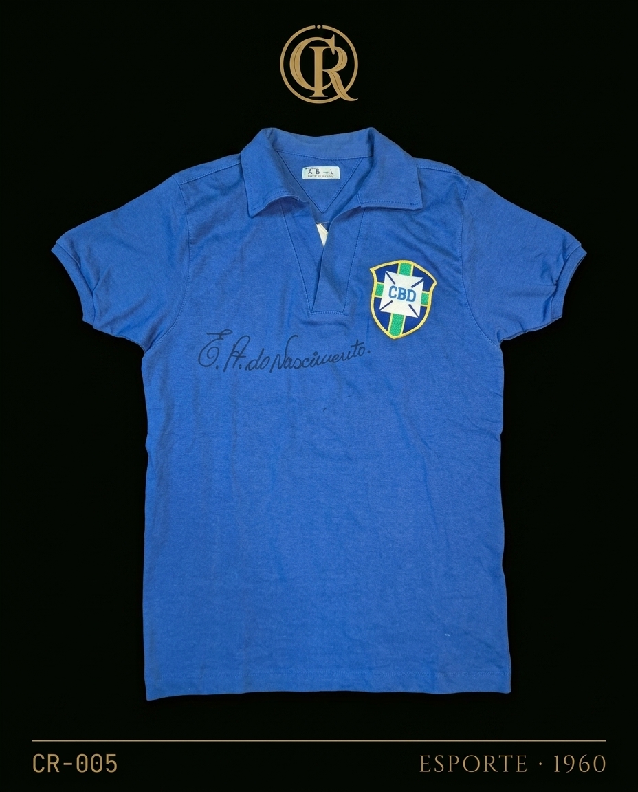 Camisa autografada Pelé 1958